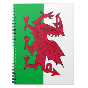 Notebook with Flag of Wales