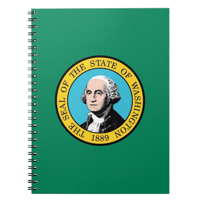 Notebook with Flag of Washington State (Front)
