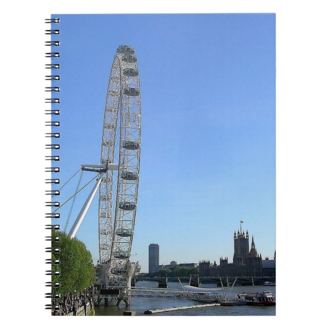 Notebook with London Eye Ferris Wheel (Front)