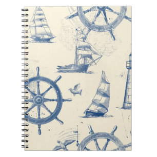 Notebook with Marine Elements