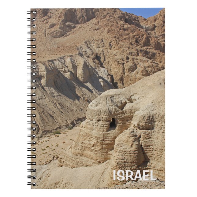 Notebook with Qumran Valley in Israel (Front)