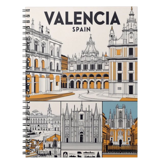 Notebook with Valencia Architecture  (Front)