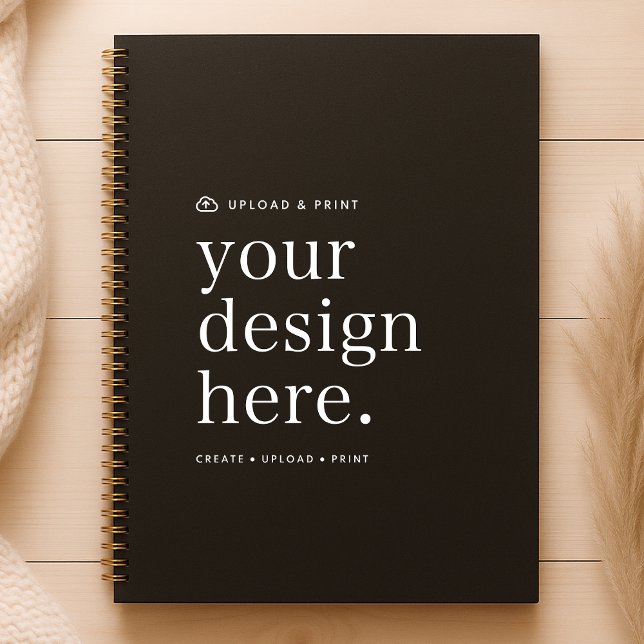 Notebook Your Design Upload (Versatile spiral notebook for business, events, weddings, special occasions, gifting & more!)