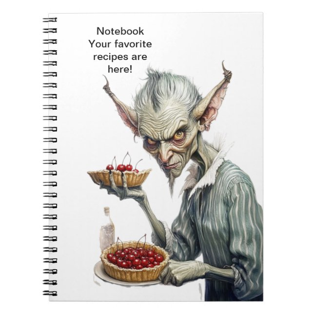 Notebook. Your favorite recipes are here! Notebook (Front)