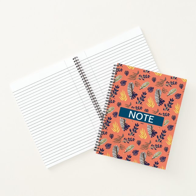 Notebooks & Writing Pads Leaf Pattern (Inside)