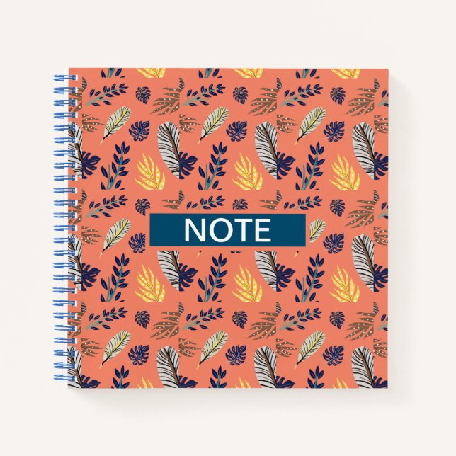 Notebooks & Writing Pads Leaf Pattern  (Front)