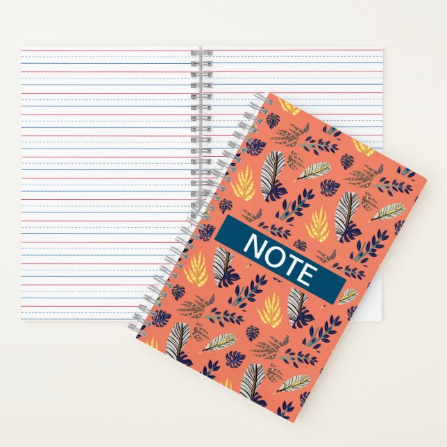 Notebooks & Writing Pads Leaf Pattern  (Inside)