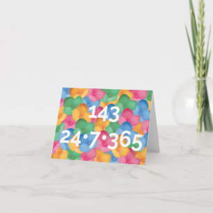 Notecard - 143, I Love You