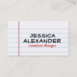 Notecard Business Card