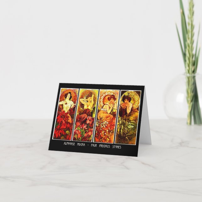 Notecard-Classic/Vintage-Mucha 13 Card (Front)