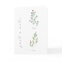 Notecard | Herbs | 4x6 | Blank | Thyme | Sage