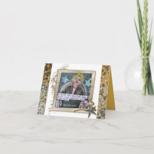 NOTECARD-I'M ON THE GIN AND TONIC DIET. CARD