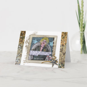 NOTECARD-I'M ON THE GIN AND TONIC DIET. CARD