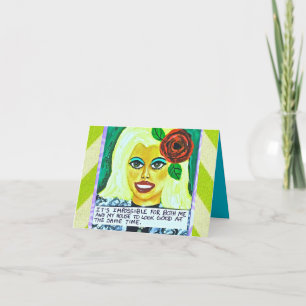 NOTECARD-IT'S IMPOSSIBLE FOR BOTH ME AND MY HOUSE CARD