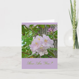 NOTECARD, "SOFT PALE LAVENDER RHODODENDRON" CARD