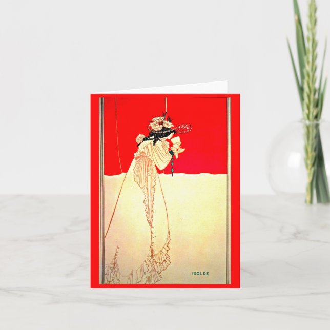 Notecard-Vintage Illustration-Aubrey Beardsley 8 Card (Front)
