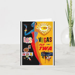 Notecard-Vintage Travel-Las Vegas Card
