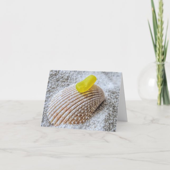 Notecard - Yellow Sea Glass (Front)