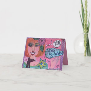 NOTECARD-YOU ROCK MY WORLD CARD