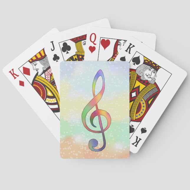 Notenschlüssel   playing cards (Back)