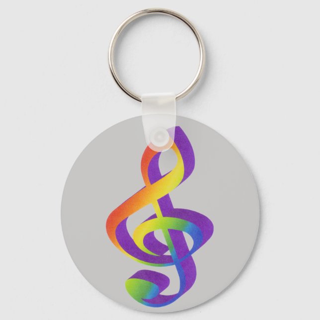 Notenschlüsselschlüsselanhänger Key Ring (Front)