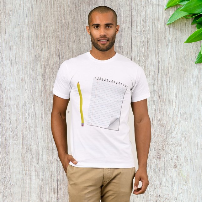 Notepad And Pencil Mens T-Shirt (Creator Uploaded)