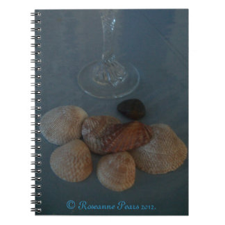 NotePad-ChampaigneAndShells© Roseanne Pears 2012. Notebook