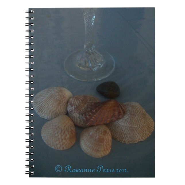 NotePad-ChampaigneAndShells© Roseanne Pears 2012. Notebook (Front)