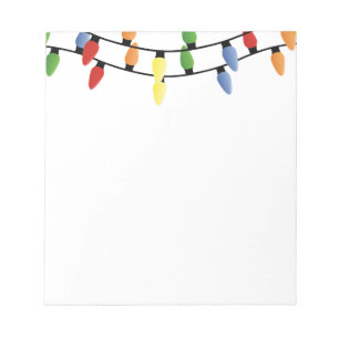 Notepad-Christmas Lights Notepad