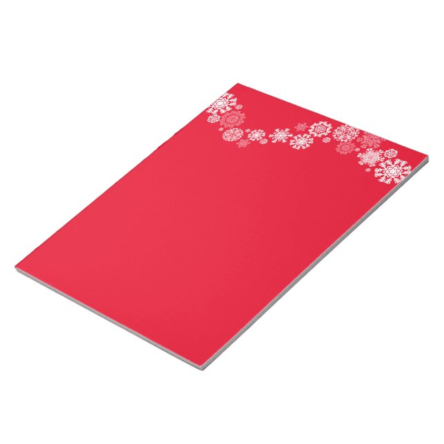 Notepad-Christmas Snowflakes Notepad (Angled)