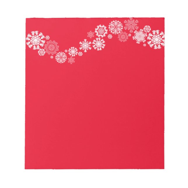 Notepad-Christmas Snowflakes Notepad (Front)