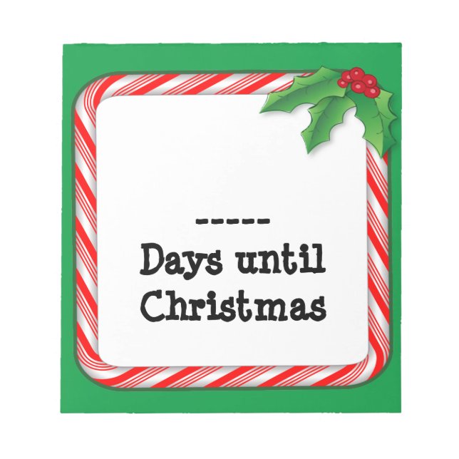 Notepad - Count the Days Until Christmas (Front)
