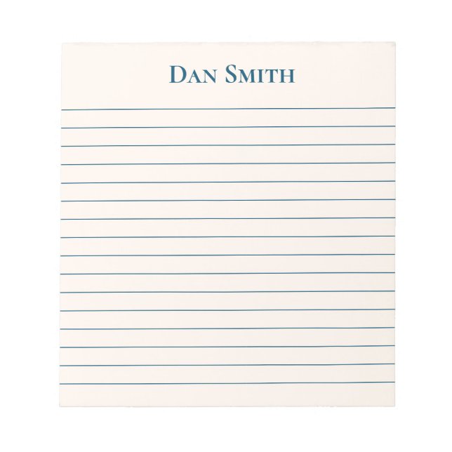 Notepad-Custom Name Notepad (Front)