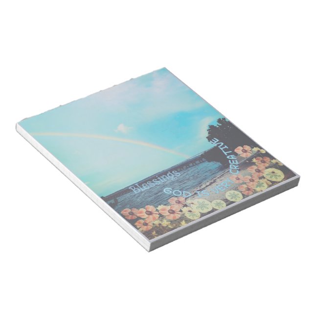 Notepad " God is very Creative" (Angled)