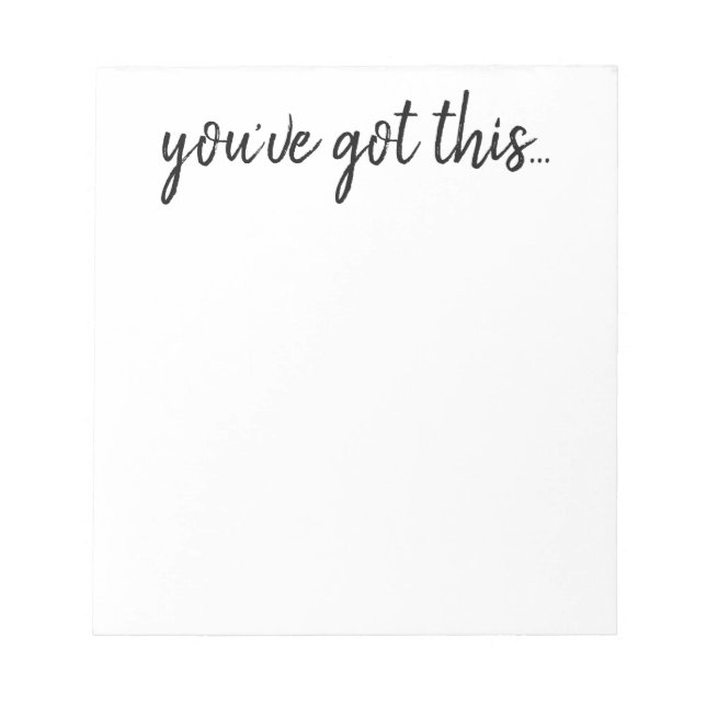 Notepad - Inspiration you've got this (Front)