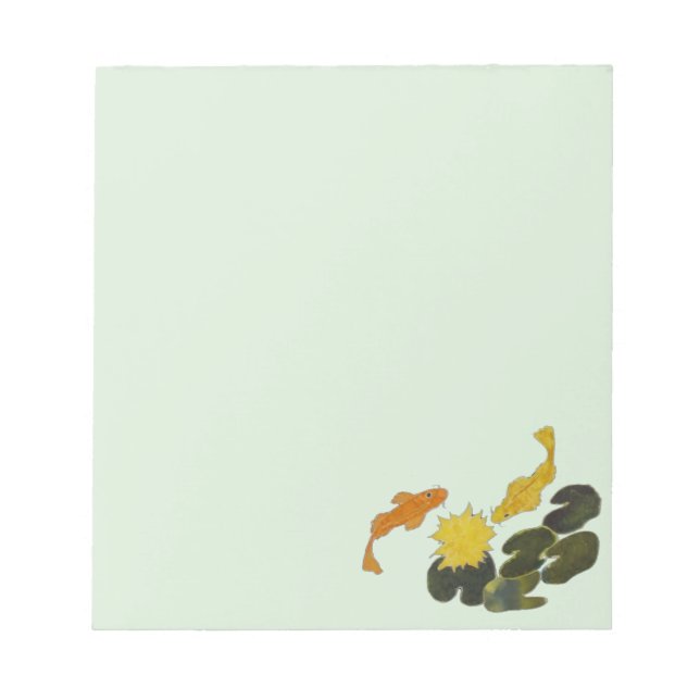 Notepad - Koi and Lily Pads (Front)