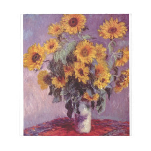 NOTEPAD- MONET SUNFLOWERS NOTEPAD