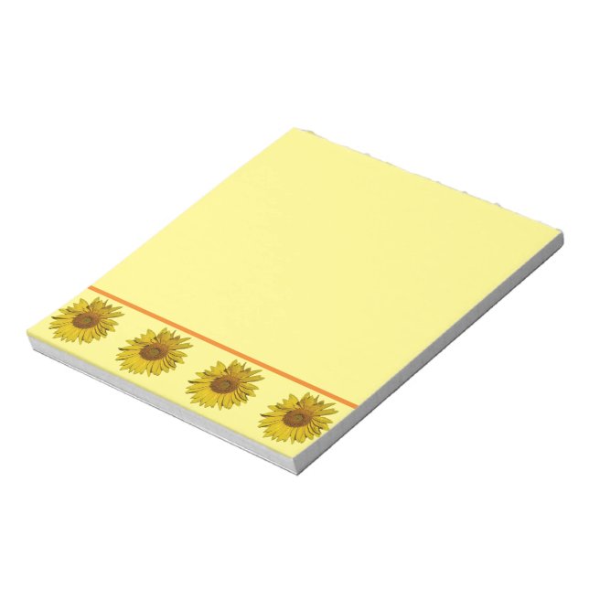 Notepad - Sunflower Border (Rotated)