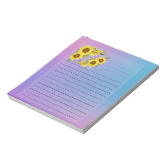 NotePad Sunflowers