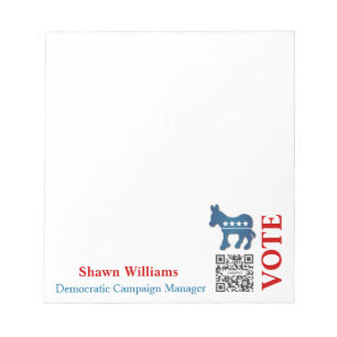 Notepad Template Donkey Democratic