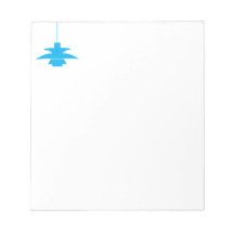Notepad with Avocado Light Fixture