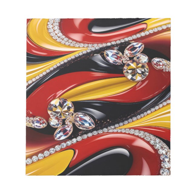 Notepad with Belgian Colours Modern Design (Front)
