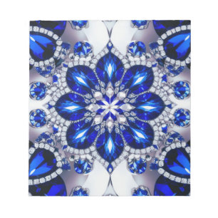 Notepad with Blue White Colours Modern Design