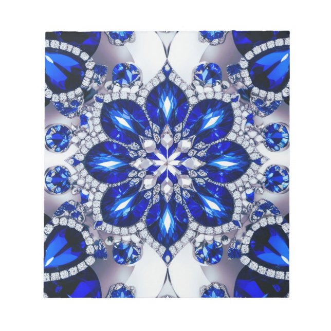 Notepad with Blue White Colours Modern Design (Front)