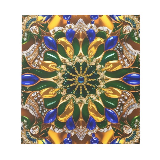 Notepad with Brazil Colours Modern Design (Front)