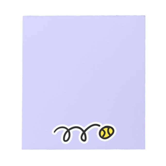 Notepad with cute tennis ball design (Front)