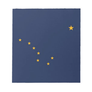 Notepad with Flag of Alaska State