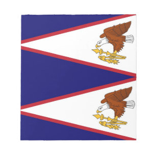 Notepad with Flag of American Samoa