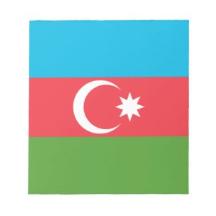 Notepad with Flag of Azerbaijan