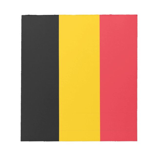 Notepad with Flag of Belgium (Front)